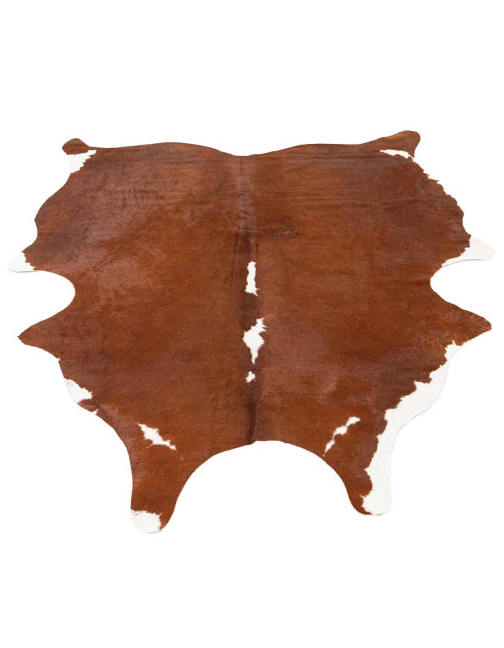 Detail image of  4' 10 x 6' 2 Cowhide Leather Rug