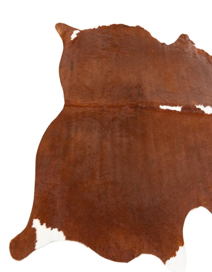 Detail image of  4' 10 x 6' 2 Cowhide Leather Rug