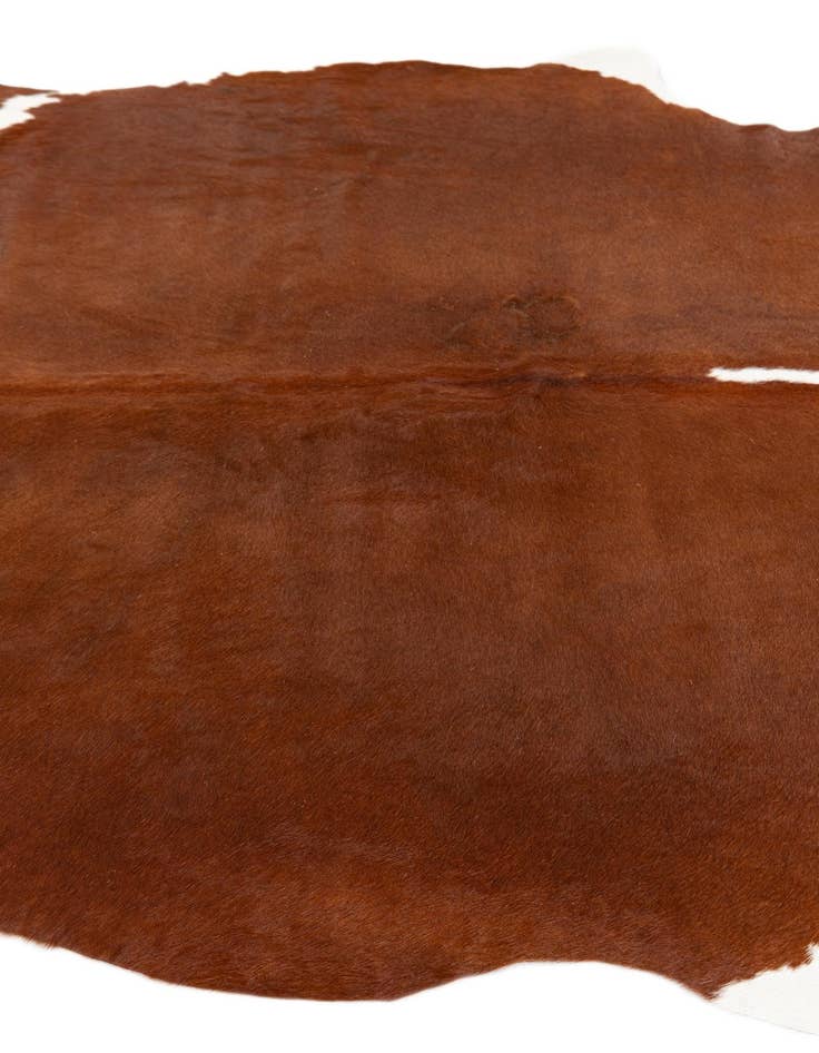 Detail image of  4' 10 x 6' 2 Cowhide Leather Rug
