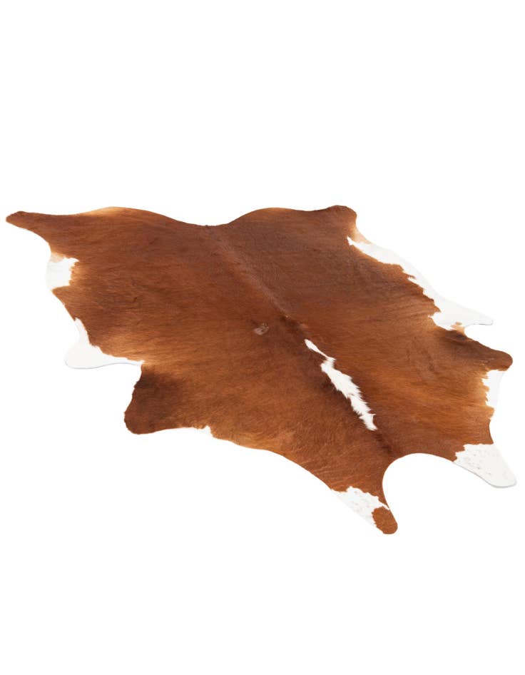 Detail image of  6' 1 x 7' Cowhide Leather Rug