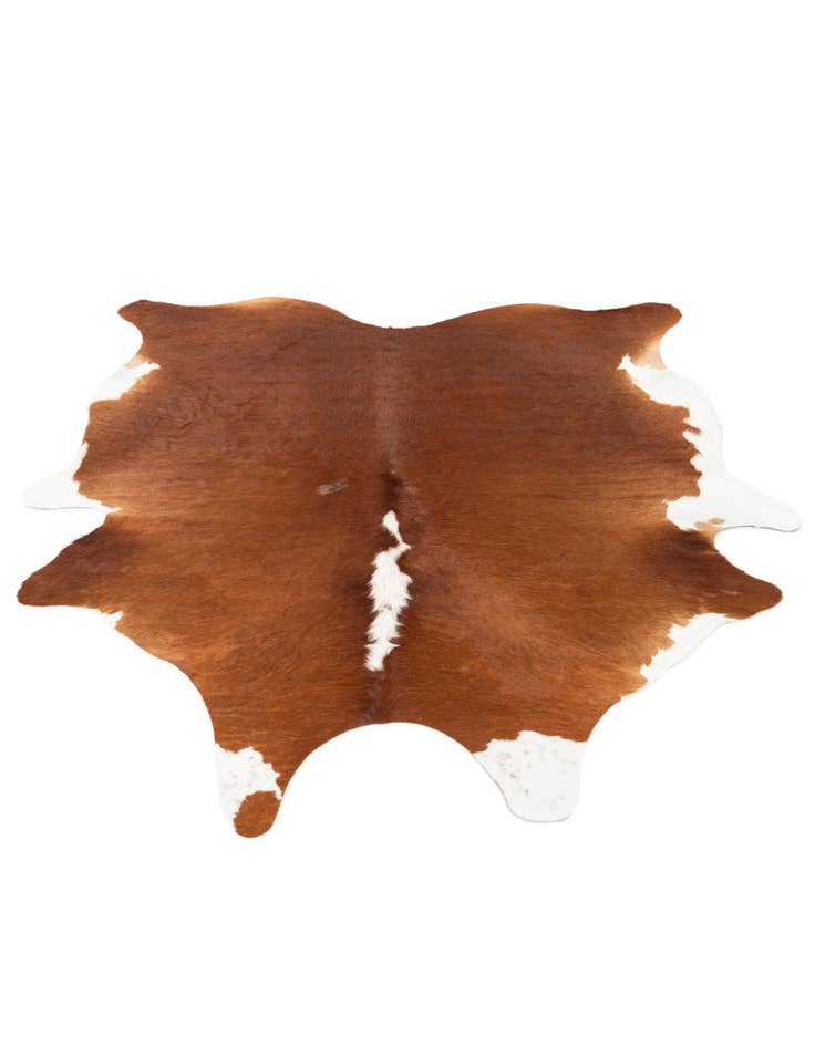 Detail image of  6' 1 x 7' Cowhide Leather Rug