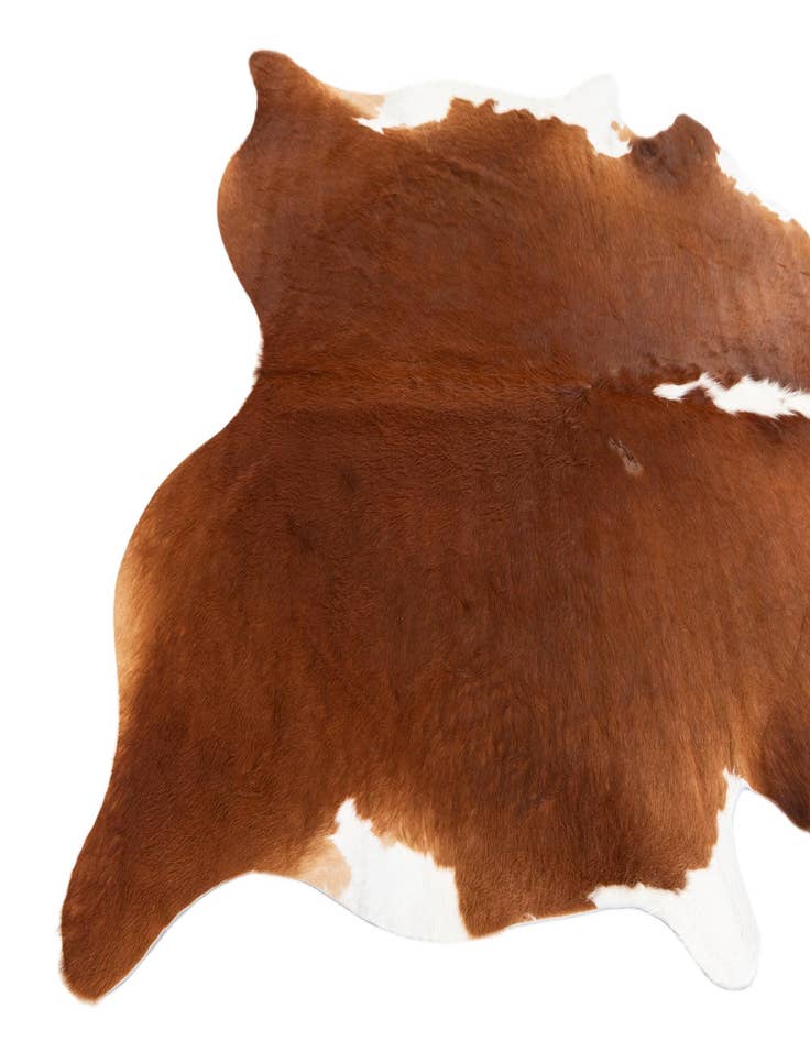 Detail image of  6' 1 x 7' Cowhide Leather Rug