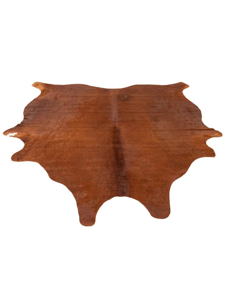Detail image of  5' 7 x 6' 5 Cowhide Leather Rug