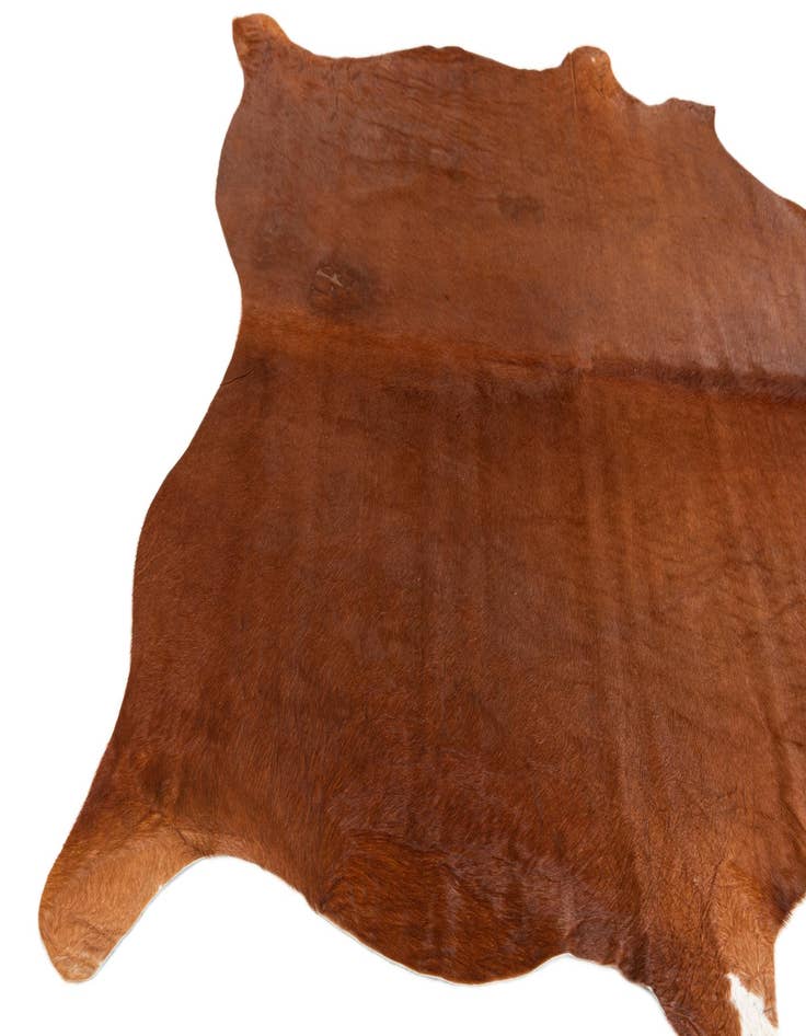 Detail image of  5' 7 x 6' 5 Cowhide Leather Rug