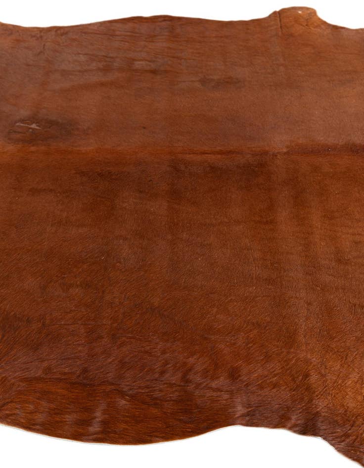 Detail image of  5' 7 x 6' 5 Cowhide Leather Rug