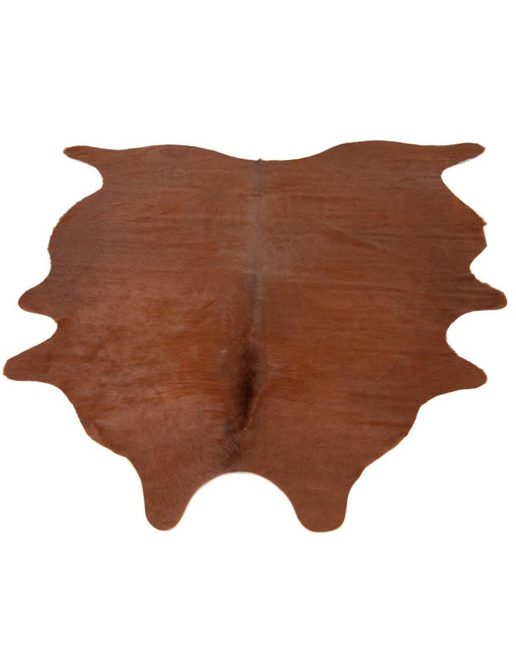 Detail image of  5' 1 x 5' 10 Cowhide Leather Rug
