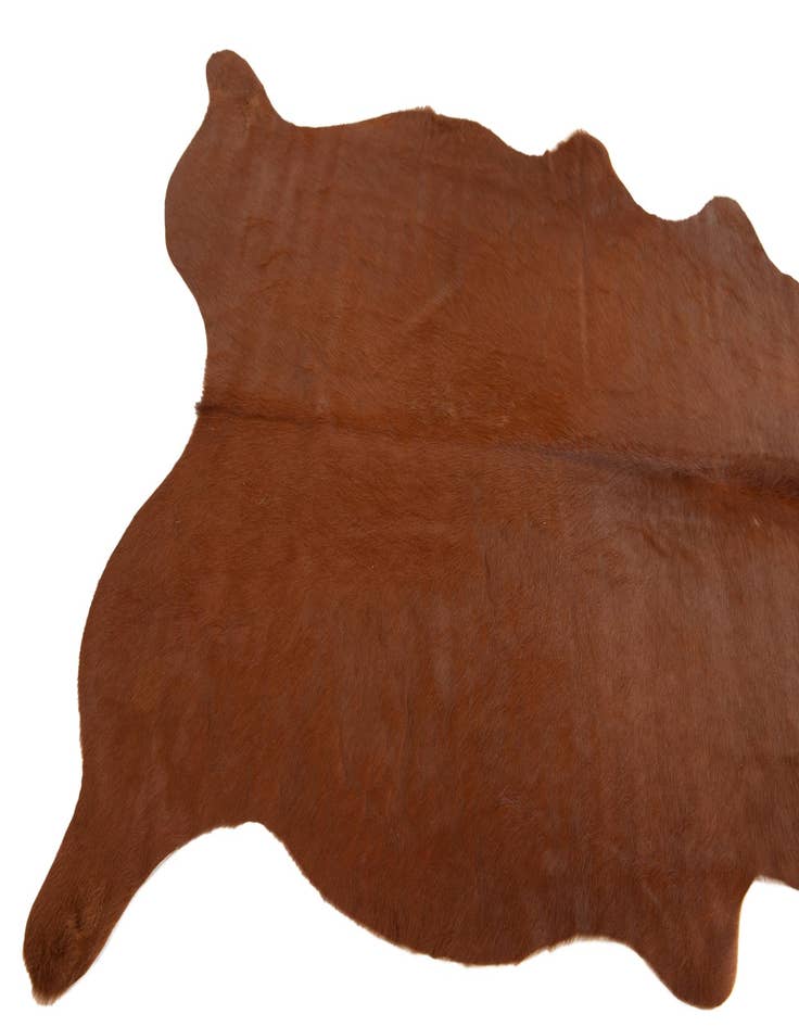 Detail image of  5' 1 x 5' 10 Cowhide Leather Rug