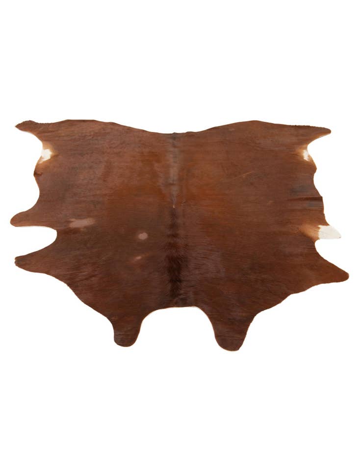 Detail image of  5' 3 x 5' 7 Cowhide Leather Rug