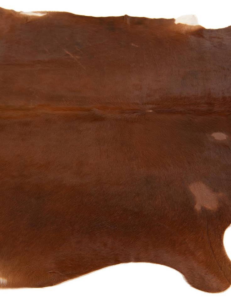 Detail image of  5' 3 x 5' 7 Cowhide Leather Rug