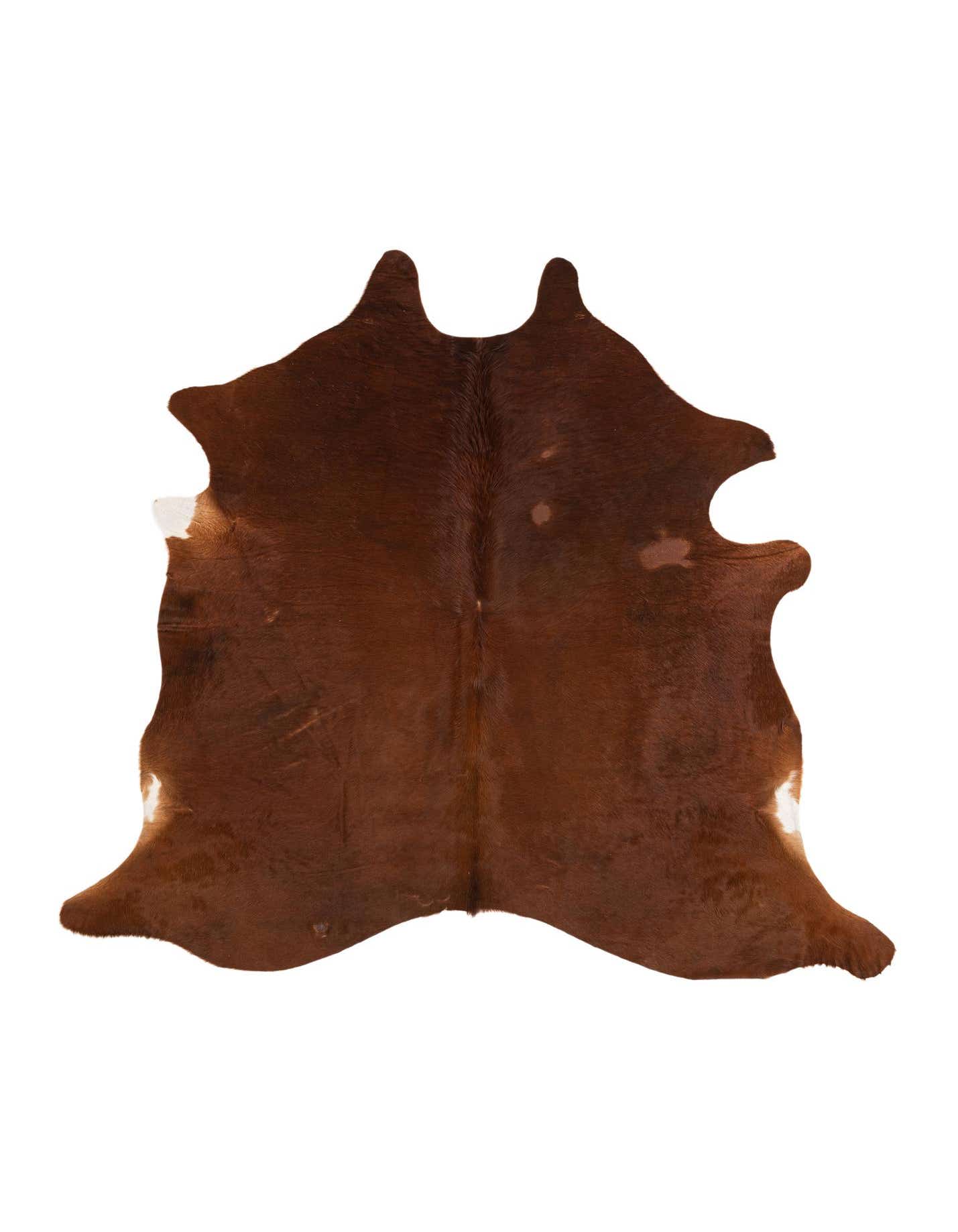 Primary image  5' 3 x 5' 7 Cowhide Leather Rug
