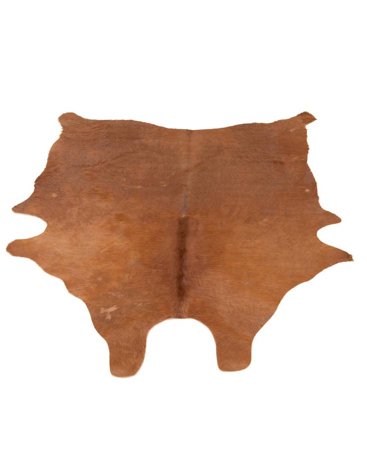 Detail image of  4' 8 x 6' 1 Cowhide Leather Rug