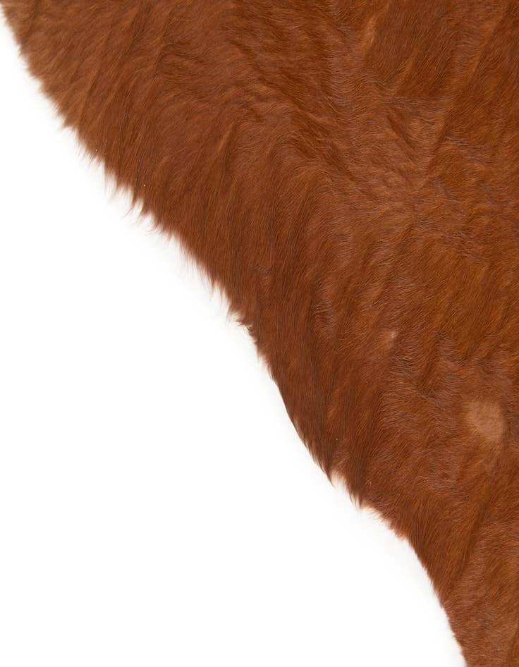 Detail image of  4' 8 x 6' 1 Cowhide Leather Rug