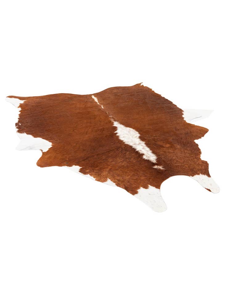 Detail image of  5' 4 x 6' 1 Cowhide Leather Rug