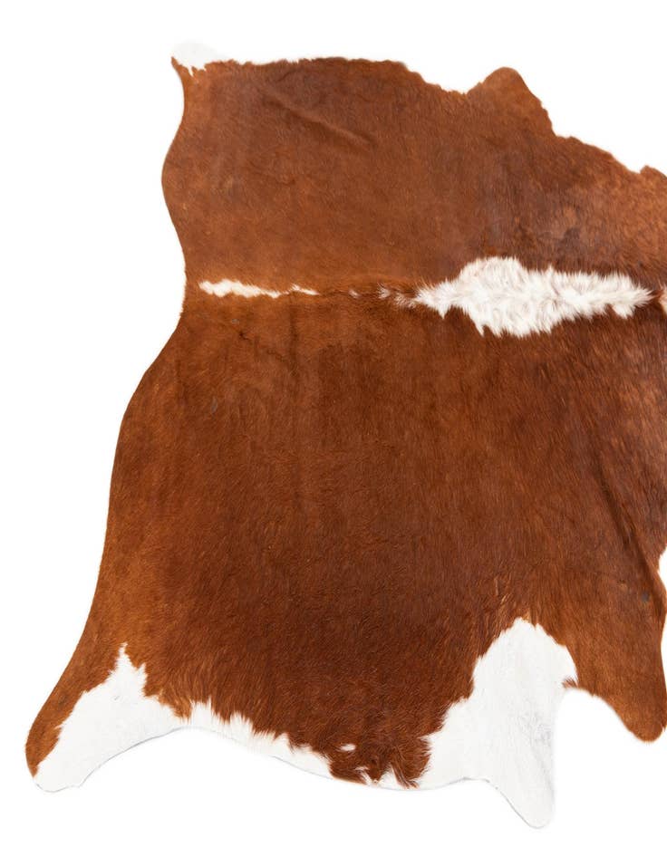 Detail image of  5' 4 x 6' 1 Cowhide Leather Rug