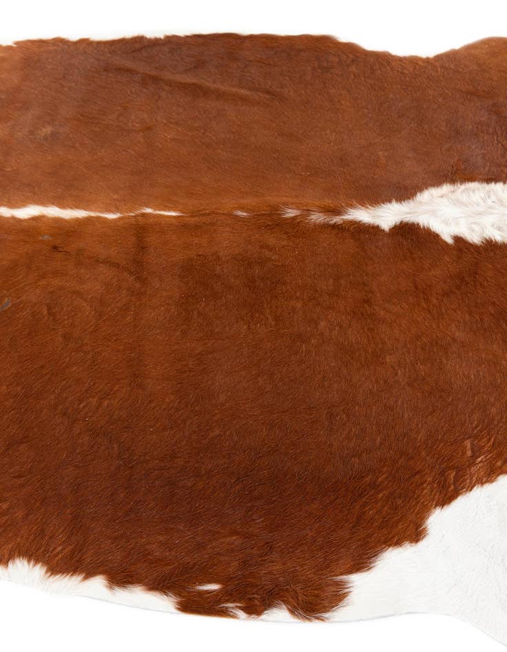 Detail image of  5' 4 x 6' 1 Cowhide Leather Rug