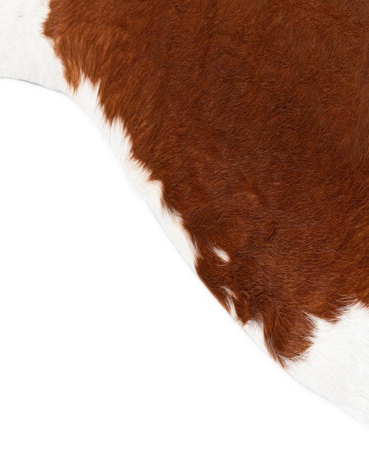Detail image of  5' 4 x 6' 1 Cowhide Leather Rug