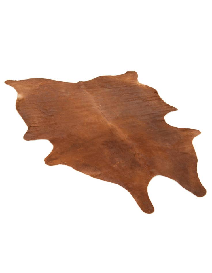 Detail image of  5' 8 x 7' 1 Cowhide Leather Rug