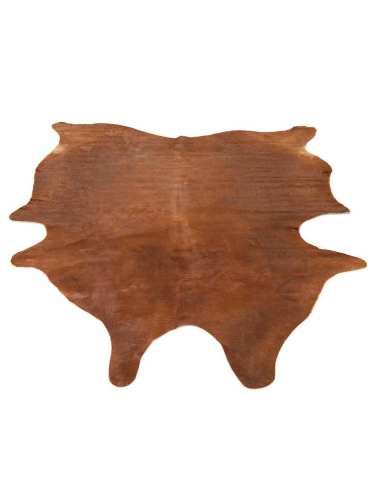 Detail image of  5' 8 x 7' 1 Cowhide Leather Rug