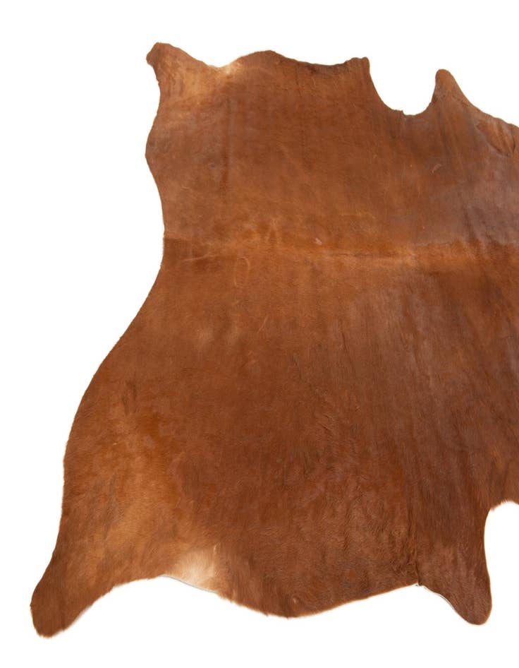 Detail image of  5' 8 x 7' 1 Cowhide Leather Rug