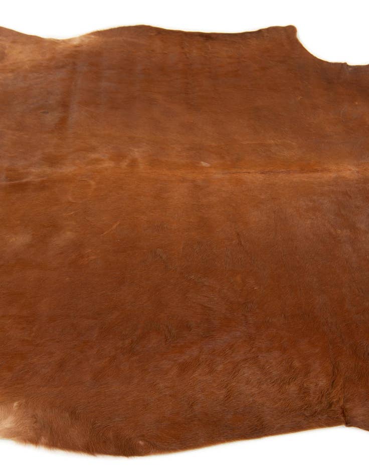 Detail image of  5' 8 x 7' 1 Cowhide Leather Rug