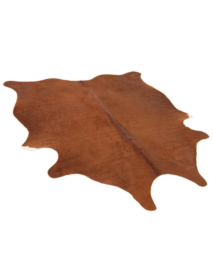 Detail image of  5' 8 x 6' 5 Cowhide Leather Rug