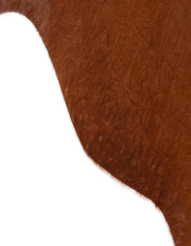 Detail image of  5' 8 x 6' 5 Cowhide Leather Rug