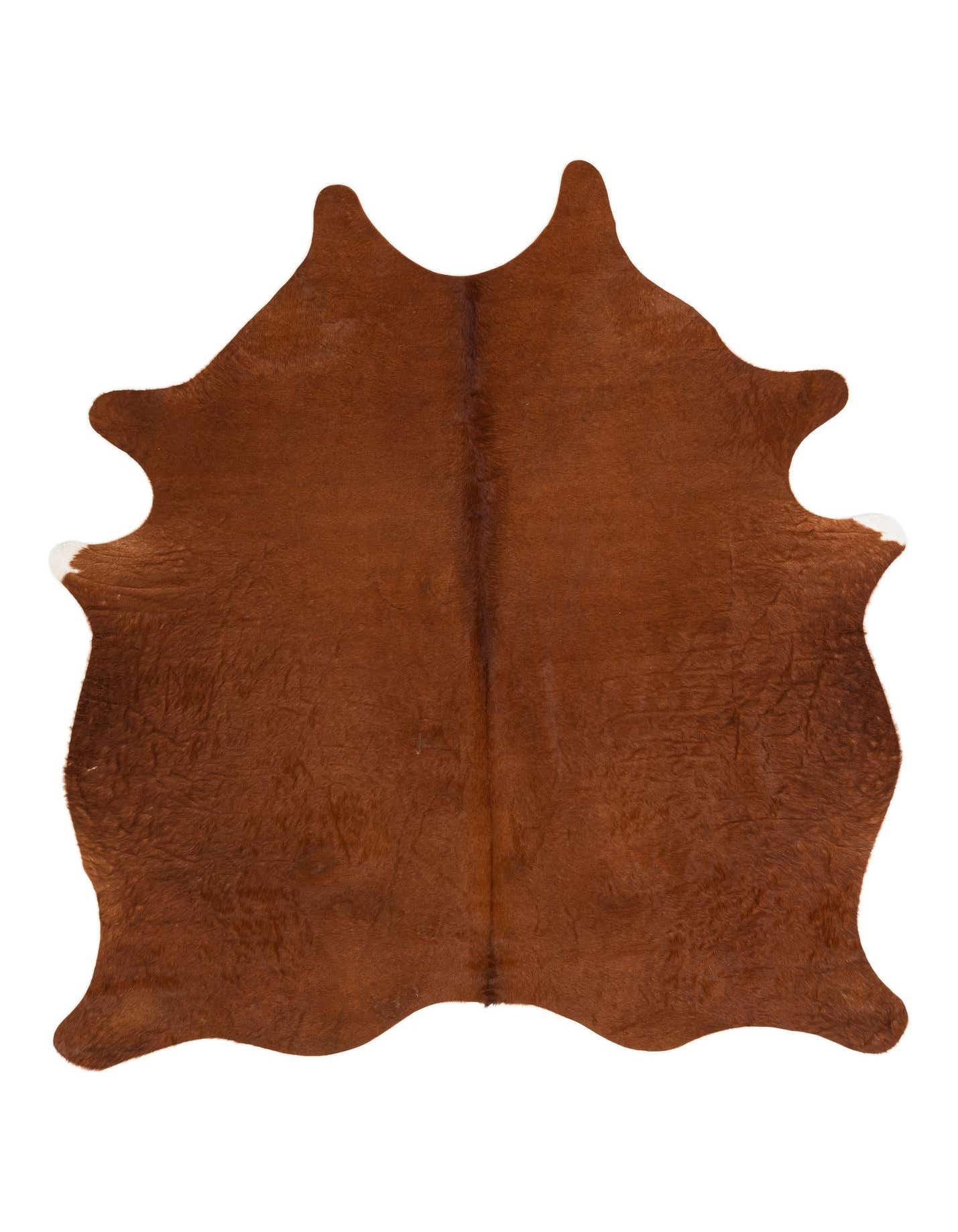 Primary image  5' 8 x 6' 5 Cowhide Leather Rug