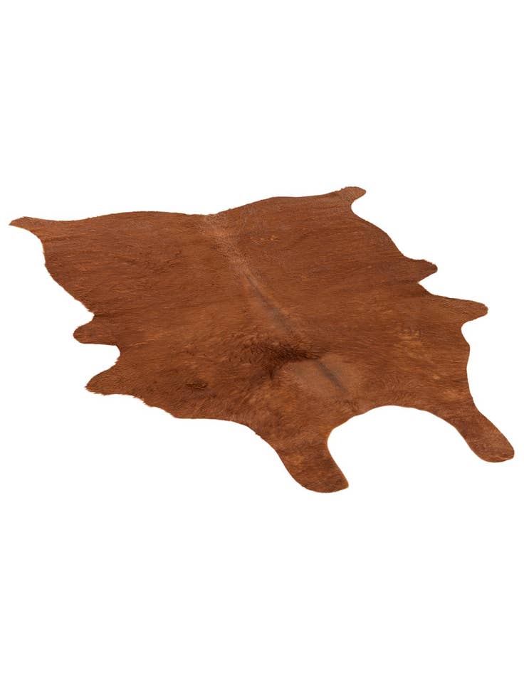 Detail image of  5' x 5' 7 Cowhide Leather Rug