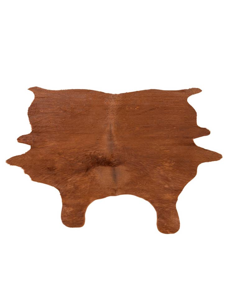 Detail image of  5' x 5' 7 Cowhide Leather Rug