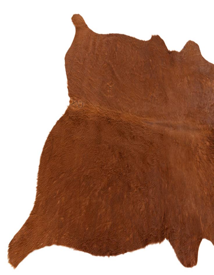 Detail image of  5' x 5' 7 Cowhide Leather Rug