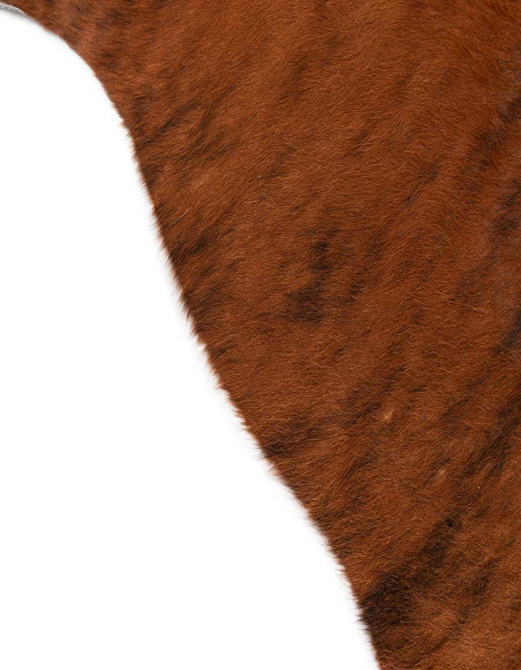 Detail image of  4' 6 x 5' 7 Cowhide Leather Rug