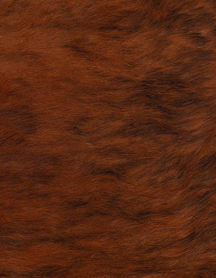 Detail image of  4' 6 x 5' 7 Cowhide Leather Rug