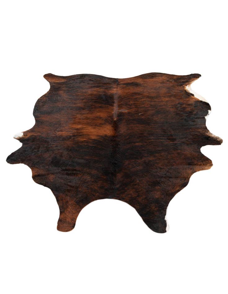 Detail image of  6' x 7' 4 Cowhide Leather Rug