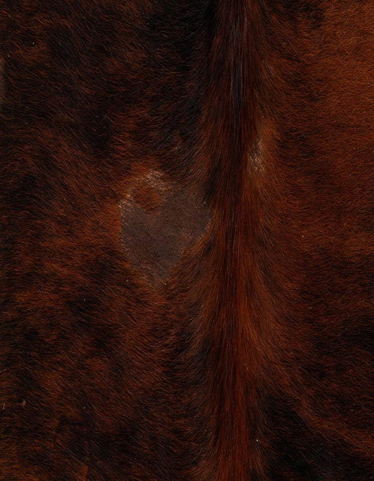 Detail image of  6' x 7' 4 Cowhide Leather Rug