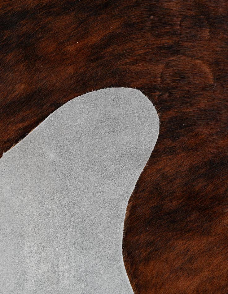 Detail image of  6' x 7' 4 Cowhide Leather Rug