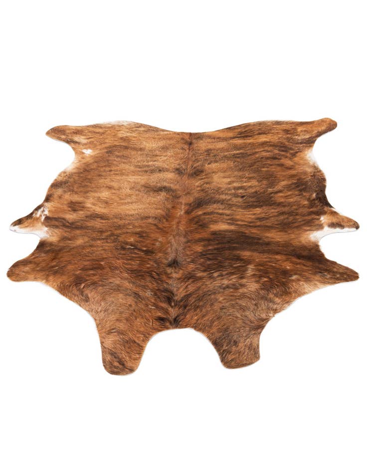 Detail image of  5' 5 x 5' 11 Cowhide Leather Rug