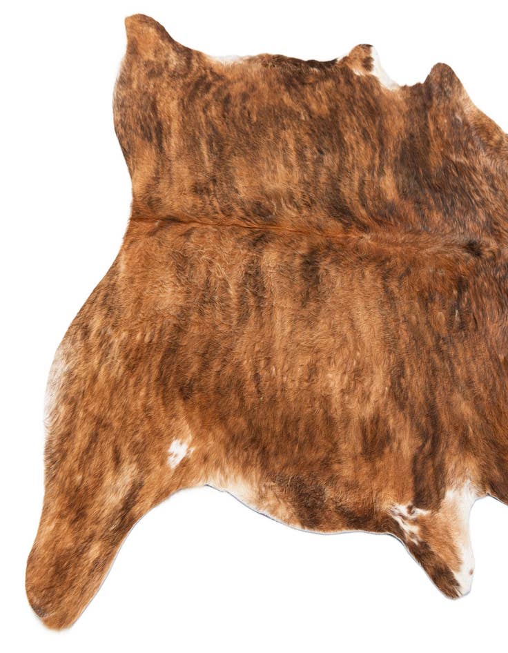 Detail image of  5' 5 x 5' 11 Cowhide Leather Rug