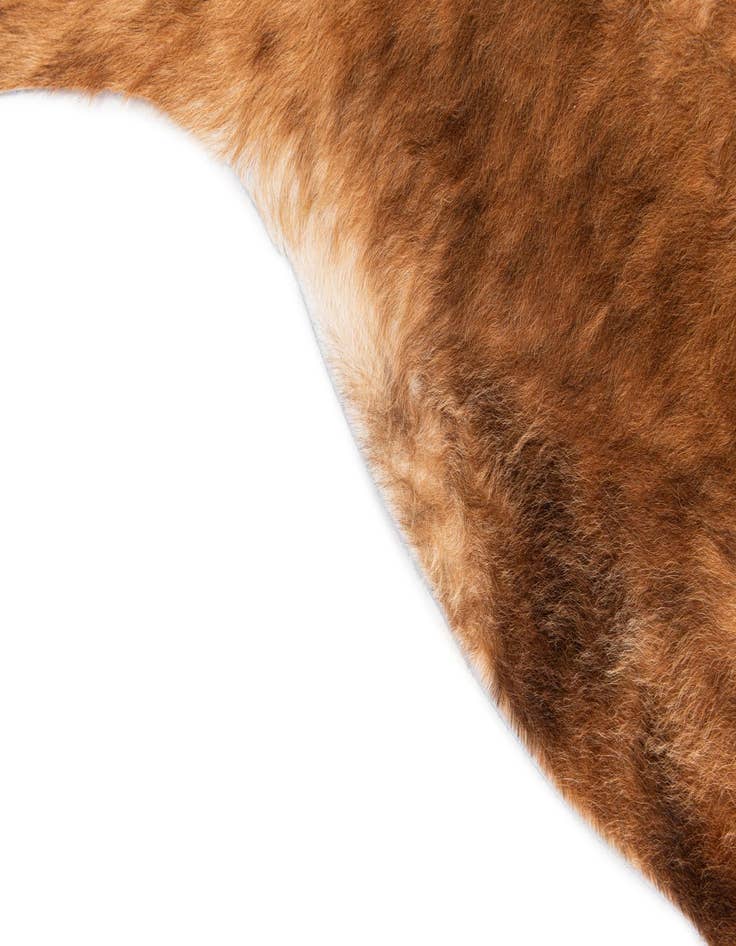 Detail image of  5' 5 x 5' 11 Cowhide Leather Rug