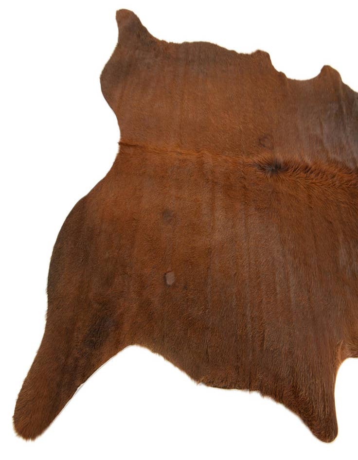Detail image of  5' 11 x 6' 9 Cowhide Leather Rug