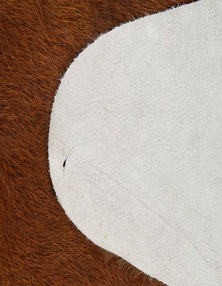 Detail image of  5' 11 x 6' 9 Cowhide Leather Rug