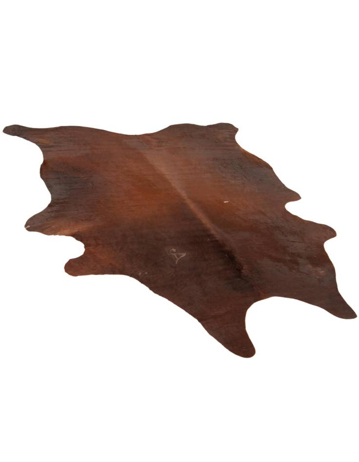 Detail image of  5' 9 x 7' Cowhide Leather Rug