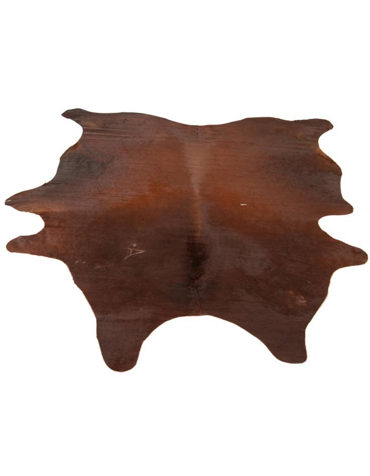 Detail image of  5' 9 x 7' Cowhide Leather Rug