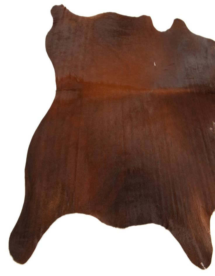 Detail image of  5' 9 x 7' Cowhide Leather Rug