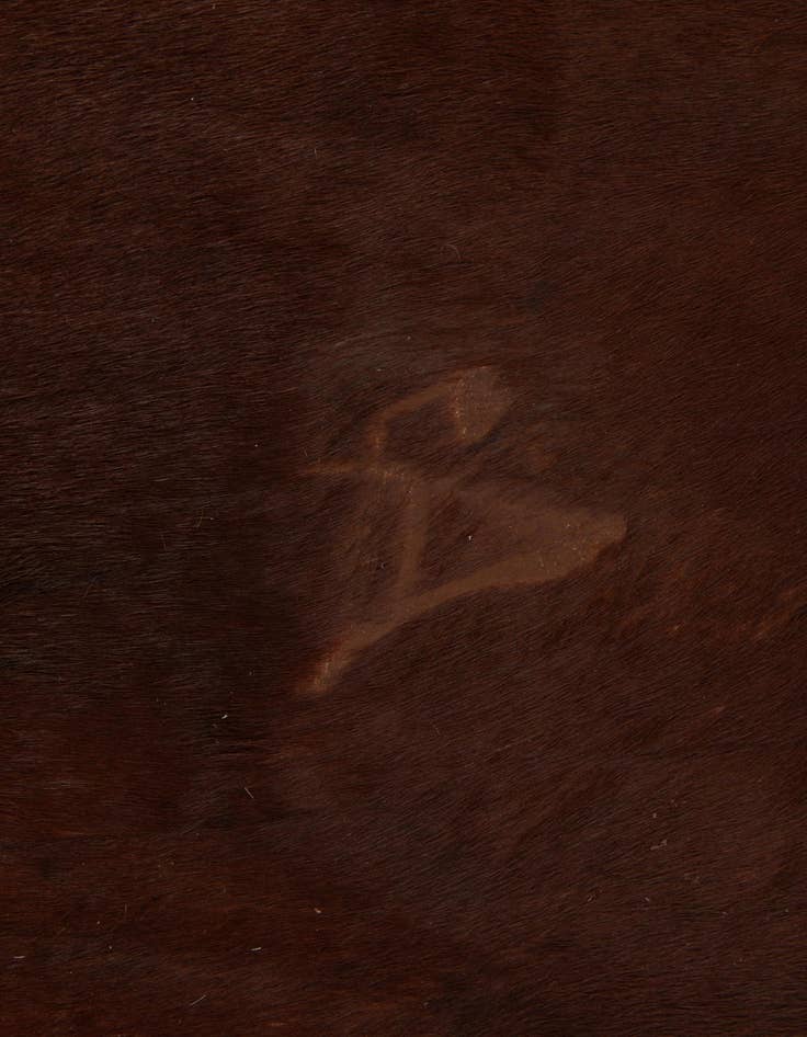 Detail image of  5' 9 x 7' Cowhide Leather Rug