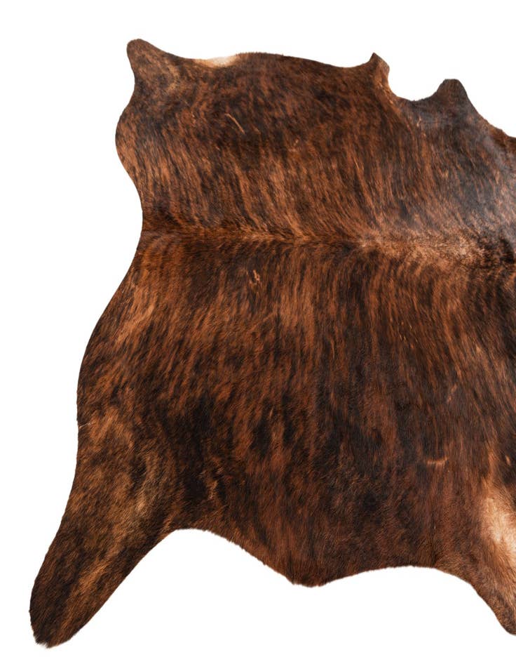 Detail image of  5' 11 x 6' 11 Cowhide Leather Rug