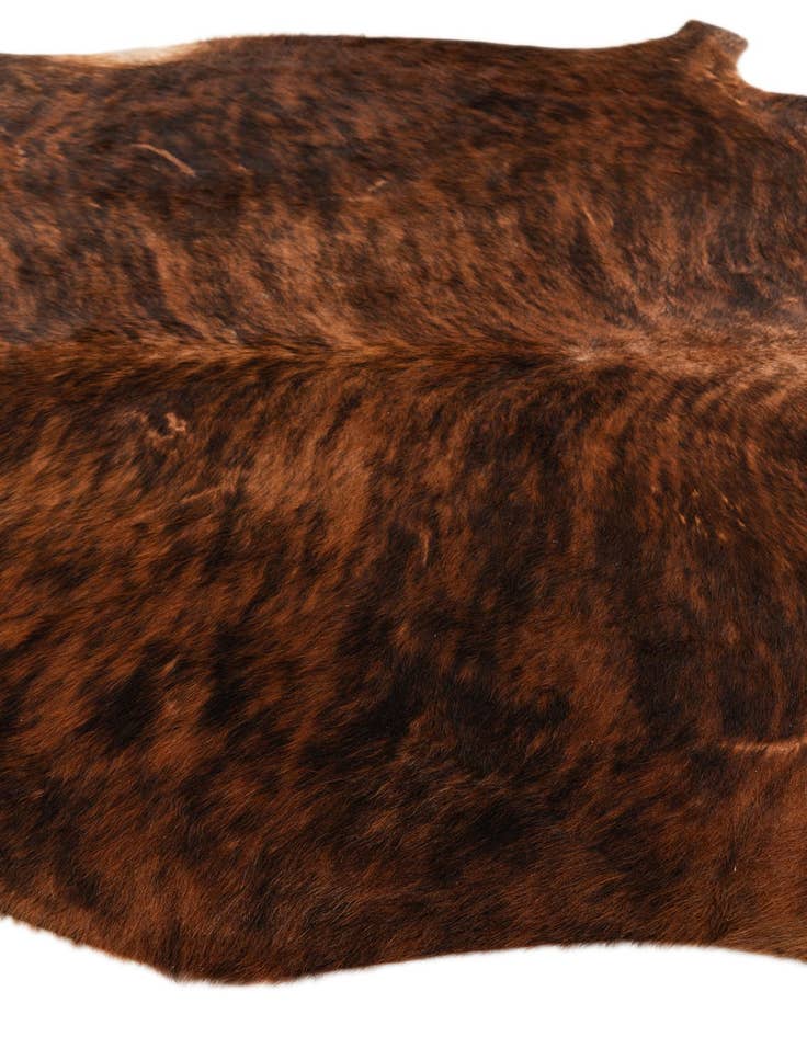 Detail image of  5' 11 x 6' 11 Cowhide Leather Rug