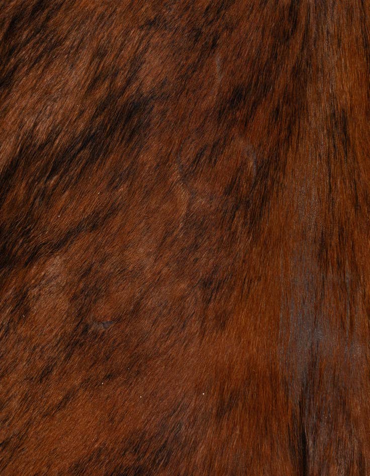 Detail image of  6' 2 x 7' Cowhide Leather Rug