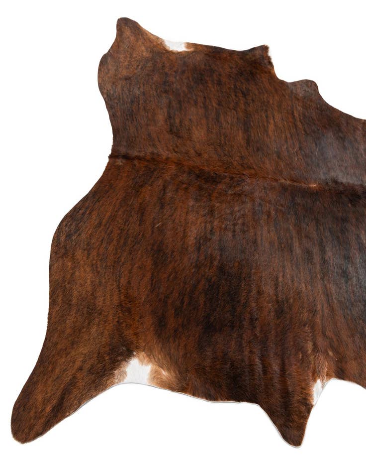 Detail image of  6' 1 x 6' 10 Cowhide Leather Rug
