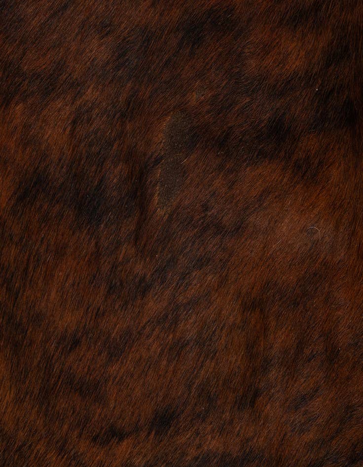 Detail image of  6' 1 x 6' 10 Cowhide Leather Rug