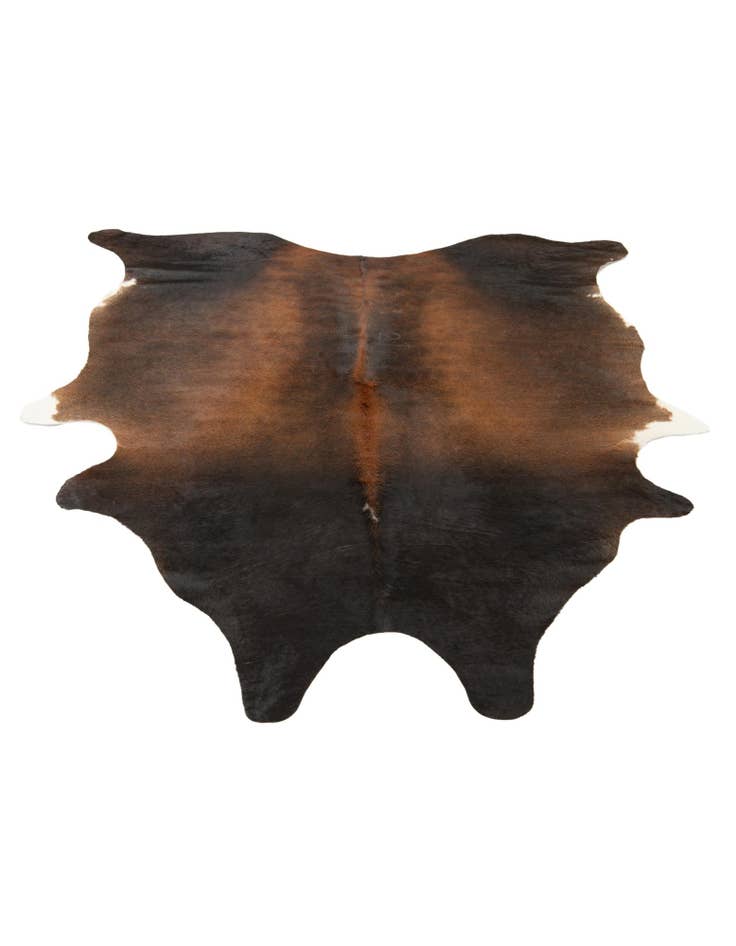 Detail image of  5' 9 x 6' 6 Cowhide Leather Rug
